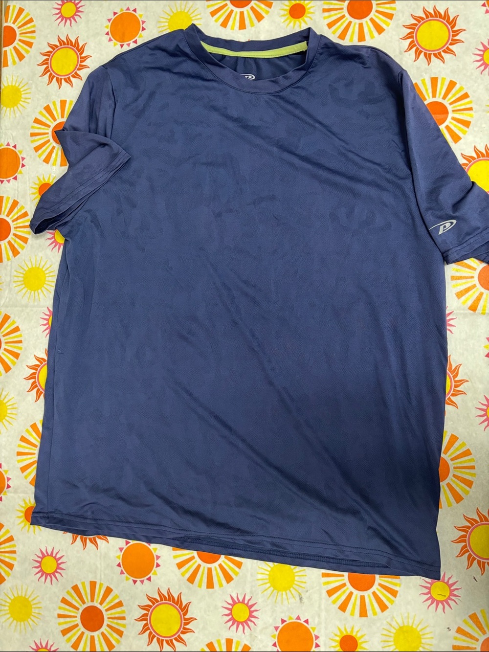 Diadora Men's Dark Navy Short-Sleeve Performance Tee